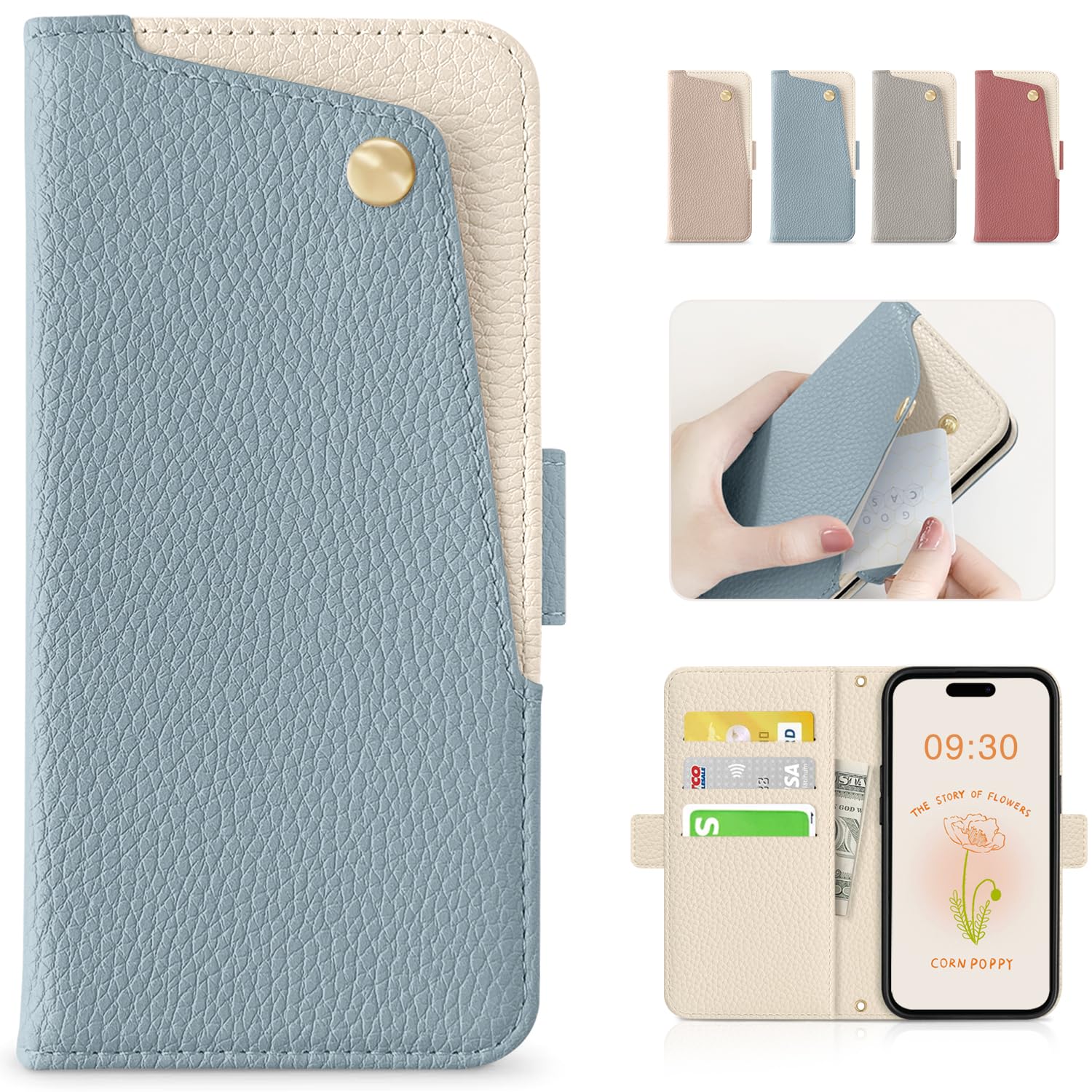 Amazon.co.jp: CASSYOOK 適用 iPhone 15 ケース 手帳型 おしゃれ